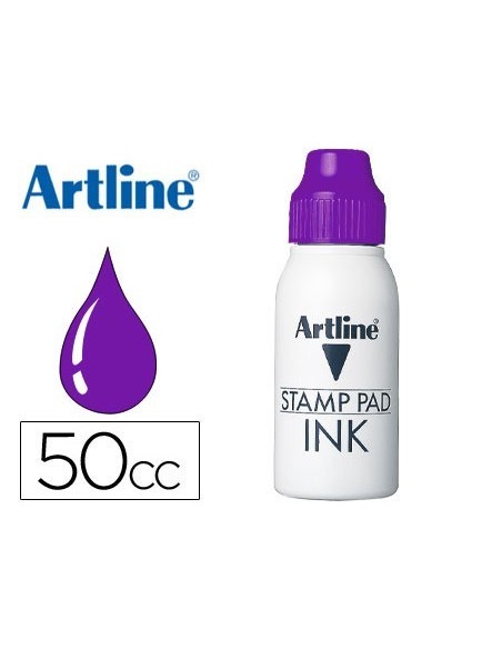 TINTA TAMPON ARTLINE VIOLETA FRASCO DE 50 CC