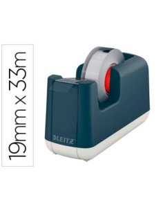 PORTARROLLO SOBREMESA LEITZ COSY PLASTICO PARA CINTAS 33 MT COLOR GRIS