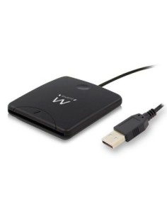 LECTOR DE TARJETAS EWENT USB 2.0 PARA DNI E Y TARJETAS INTELIGENTES COLOR NEGRO