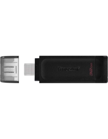 MEMORIA KINGSTON DATA TRAVELER 70 TIPO C 32 GB COLOR NEGRO