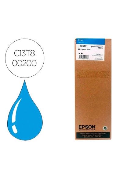 INK-JET EPSON SINGLEPACK CIAN T800200 ULTRACHROME PRO 700ML