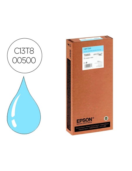 INK-JET EPSON SINGLEPACK LIGHT CIAN T800500 ULTRACHROME PRO 700ML