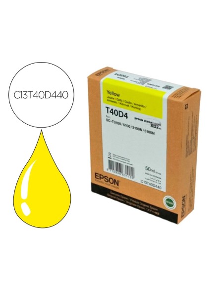 INK-JET EPSON ULTRACHROME XD2 AMARILLO T40D440 SC-T3100 / SC-T5100 50 ML