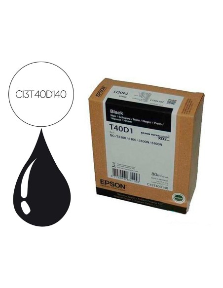 INK-JET EPSON ULTRACHROME XD2 NEGRO T40D140 SC-T3100 / SC-T5100 80 ML