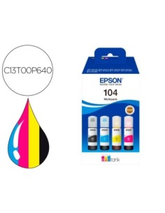 INK-JET EPSON /104 4 CLR MULTIPACK (BK / C / M / Y)/ECOTANK ET-2710 / ET-2711 / ET-2712 / ET-2714 / ET-2715