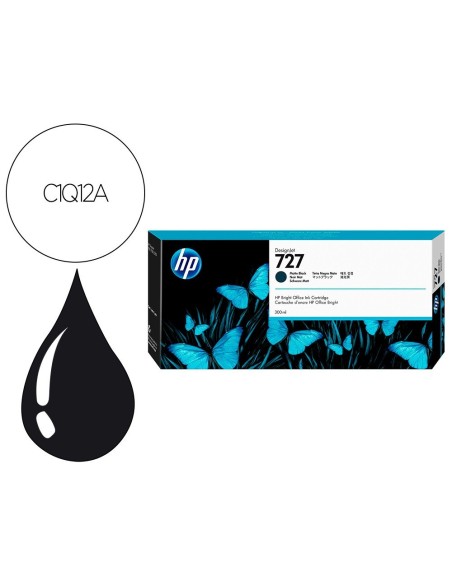 INK-JET HP DESIGNJET T920/T1500 N 727 NEGRO MATE SUPERALTA/1000 PAGINAS