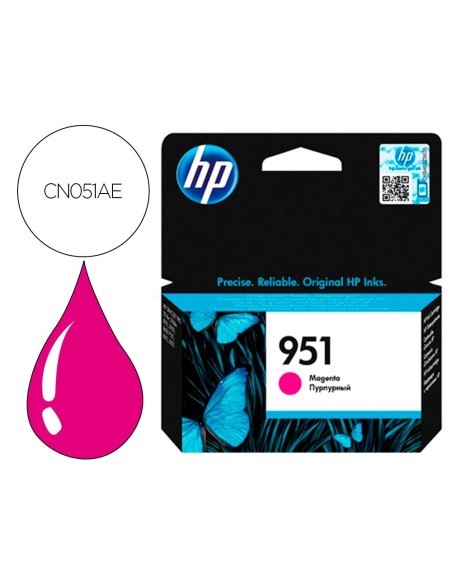INK-JET HP INYECCION MAGENTA N 951/APROX. 700 P GINAS/A7F64A/1000 PAGINAS