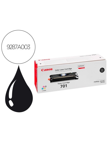 TONER CANON 701BK LBP5200 MF8100 MF8180 NEGRO