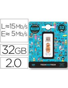 MEMORIA USB TECH ON TECH EMOJITECH NO EVIL MONOS 32 GB