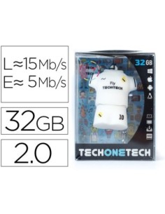 MEMORIA USB TECH ON TECH EQUIPACION FUTBOL MERENGUE 32 GB