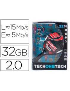 MEMORIA USB TECH ON TECH RAQUETA PADEL ROJA 32 GB