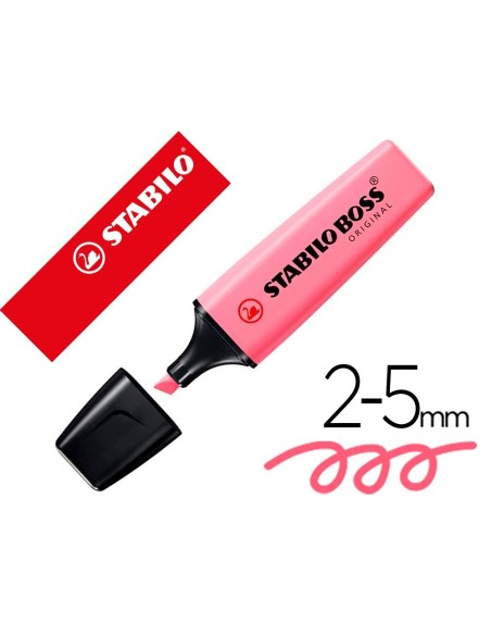 ROTULADOR STABILO BOSS FLUORESCENTE 70 PASTEL FUCSIA HELADO