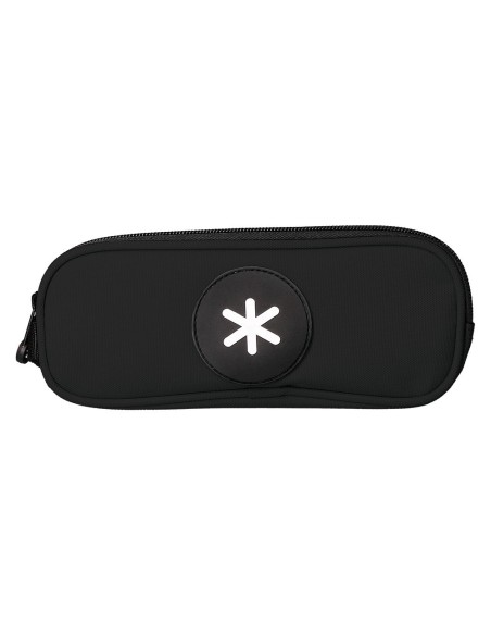 BOLSO ESCOLAR PORTATODO ANTARTIK DOBLE CREMALLERA COLOR NEGRO 210X60X80 MM