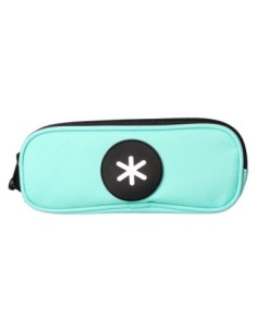 BOLSO ESCOLAR PORTATODO ANTARTIK DOBLE CREMALLERA COLOR VERDE MENTA 210X60X80 MM