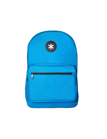 CARTERA ANTARTIK MOCHILA CON ASA Y BOLSILLO FRONTAL CONCREMALLERA COLOR AZUL 320X140X430 MM