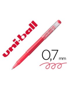 ROTULADOR UNI-BALL ROLLER UF-222 TINTA GEL BORRABLE 0,7 MM ROJO