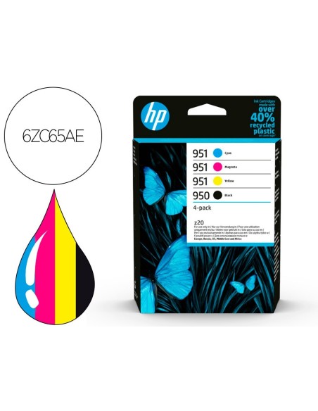 TONER HP 950BK/951- 6ZC65AE MULTIPACK NEGRO/ CIAN / MAGENTA / AMARILLO