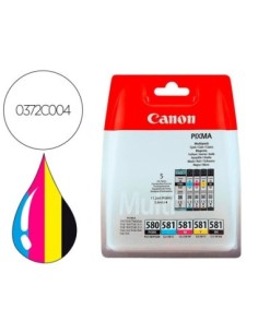 INK-JET CANON PIXMA CLI 571 MULTIPACK DE 4 COLORES NEGRO / AMARILLO / CIAN / MAGENTA