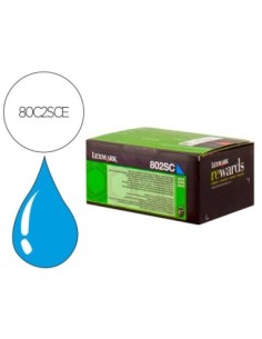 TONER LASER LEXMARK 80C2SCE CIAN 2000 PAGINAS