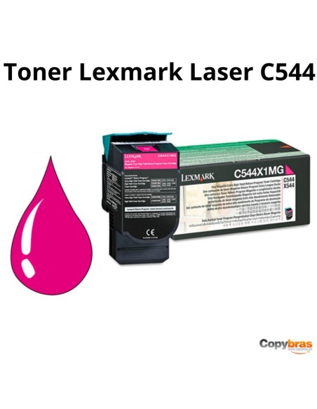 TONER LEXMARK LASER C544 / X544 C544X1MG MAGENTA 4000 PAGINAS