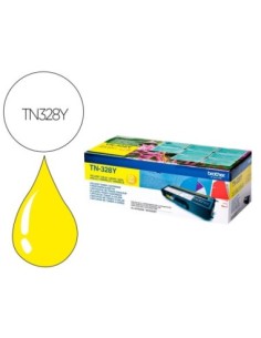 TONER BROTHER LASER TN328Y AMARILLO ALTA CAPACIDAD 6000 PAGINAS