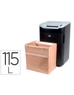 BOLSA DE RESIDUOS REXEL RECICLABLE PARA DESTUCTORAS GAMA RL CAPACIDAD 115 L PACK DE 50 UNIDADES 330X510X490 MM