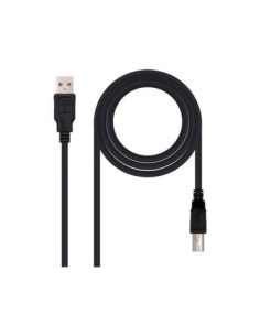 CABLE USB NANOCABLE 2.0 IMPRESORA TIPO A/M-B/M COLOR NEGRO LONGITUD 1.8 M