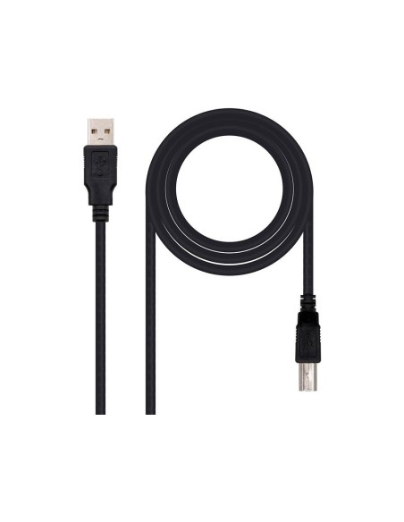 CABLE USB NANOCABLE 2.0 IMPRESORA TIPO A/M-B/M COLOR NEGRO LONGITUD 1.8 M