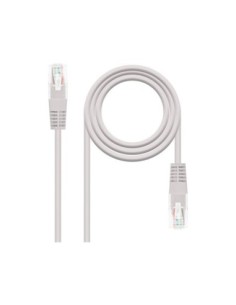 CABLE RED NANOCABLE LATIGUILLO RJ45 CATEGORIA 5E UTP AWG24 COLOR GRIS LONGITUD 0,5 M