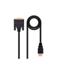 CABLE DVI NANOCABLE A HDMI DVI18+1/M-HDMI A/M COLOR NEGRO LONGITUD 3 M