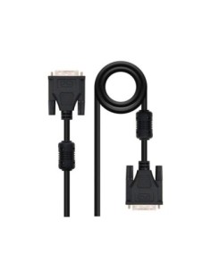 CABLE DVI NANOCABLE DUAL LINK 24+1/M-M COLOR NEGRO LONGITUD 3 M