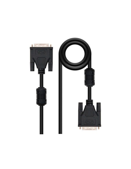 CABLE DVI NANOCABLE DUAL LINK 24+1/M-M COLOR NEGRO LONGITUD 3 M