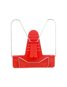 ATRIL LIDERPAPEL BASE PLASTICO ANGULO AJUSTABLE SOPORTE PARTE POSTERIOR 190X215 MM COLOR ROJO