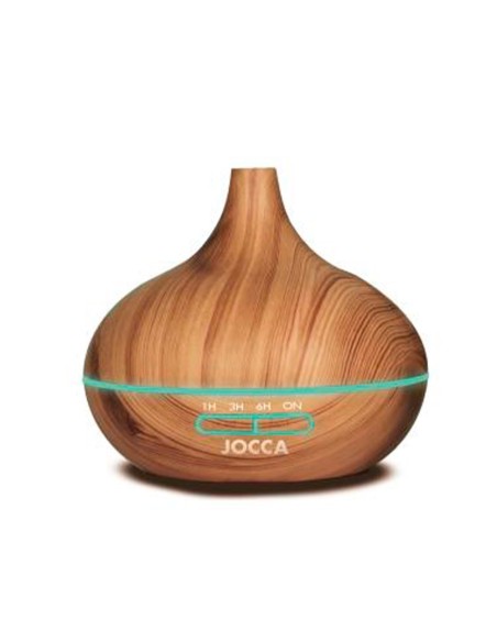 DIFUSOR DE AROMAS JOCCA 7 MODOS ILUMINACION INCLUYE USB CAPACIDAD 300 ML 170X170X170 MM