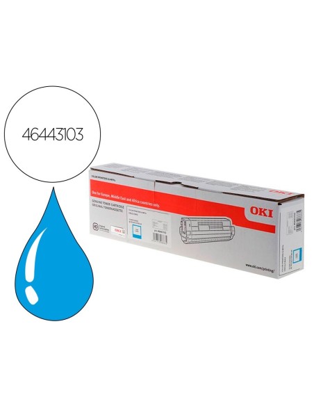 TONER OKI LASER 46443103 C833 / C843 CIAN 10000 PAGINAS