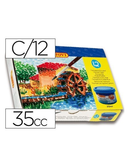 TEMPERA JOVI 35 ML 12 COLORES SURTIDOS