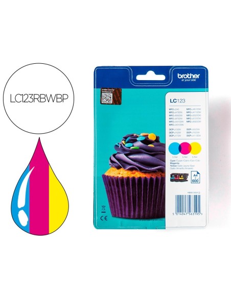 INK-JET BROTHER DCPJ132W / DCPJ4110DW / DCPJ552DW / DCPJ752DW / MFCJ650DW / MFCJ870DW TRICOLOR ALTA