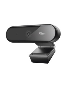CAMARA WEBCAM TRUST TYRO CON MICROFONO Y TRIPODE 1920X1080 FULL HD USB 2.0 COLOR NEGRO