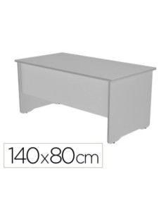 MESA DE OFICINA ROCADA WORK 2001AB02 ALUMINIO/GRIS 140X80 CM