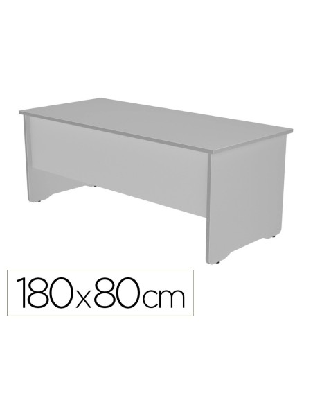 MESA DE OFICINA ROCADA WORK 2003AB02 ALUMINIO/GRIS 180X80 CM