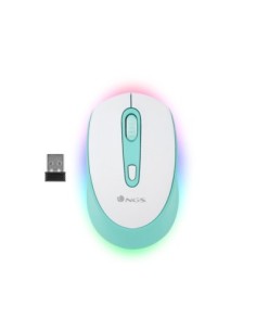 RATON NGS SMOG OPTICO 1000/1600/2400 DPI INALAMBRICO 3 BOTONES RECEPTOR USB 2,4 GHZ LUCES