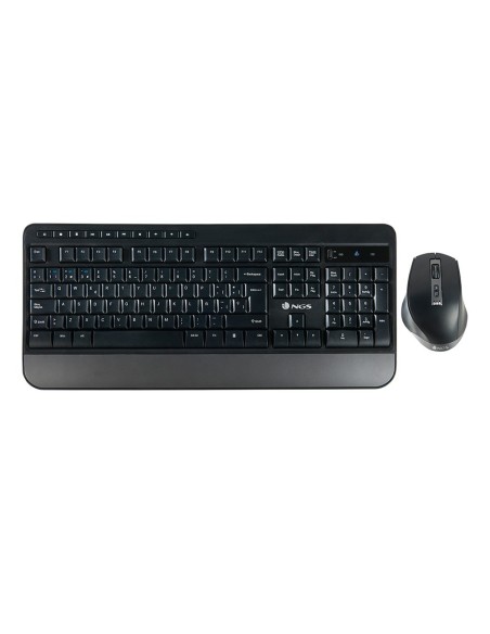 SET TECLADO Y RATON NGS SPELL MULTIMODE INALAMBRICO RECEPTOR USB 2,4 GHZ COLOR NEGRO