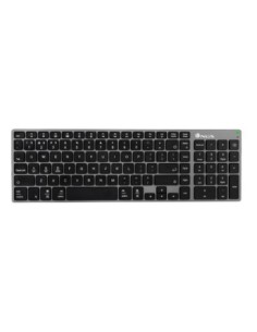 TECLADO NGS FORTUNE MULTIMODE INALAMBRICO 12 TECLAS MULTIMEDIA COLOR ALUMINIO 364X116X14 MM