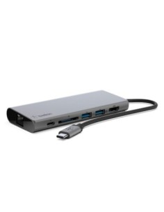ADAPTADOR BELKIN AVC008BTSGY MULTIPUERTO USB-C A ETHERNET / USB-C / USB-A / HDMI / SD COLOR GRIS