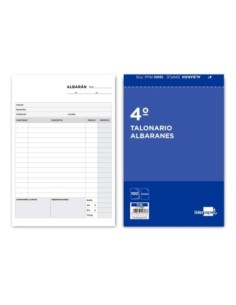 TALONARIO LIDERPAPEL ALBARAN CUARTO ORIGINAL T115