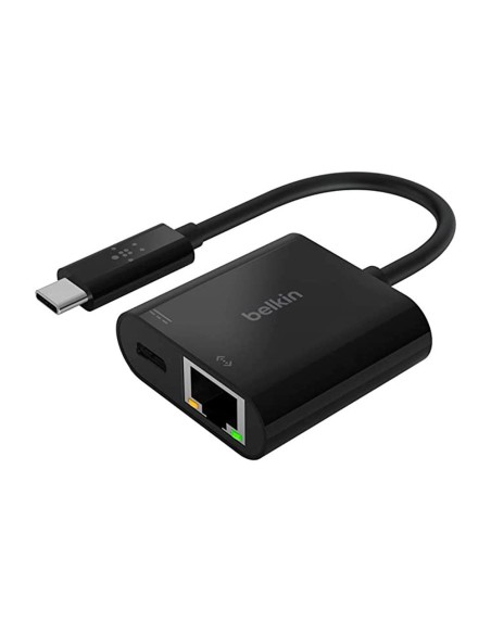 ADAPTADOR BELKIN INC001BTBK USB-C A ETHERNET + CARGA 60W COLOR NEGRO