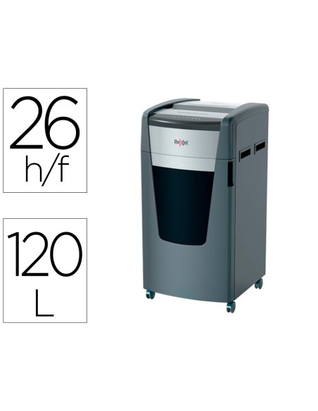 DESTRUCTORA DE DOCUMENTOS REXEL MOMENTUM EXTRA XP426+ CAPACIDAD CORTE 26 H P4 DESTRUYE GRAPAS CLIPS CD Y