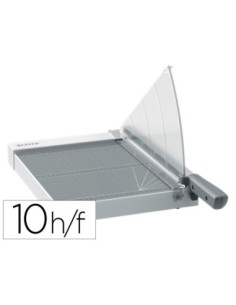 GUILLOTINA DE PALANCA LEITZ PRECISION HOME OFFICE A4 BASE PLASTICO LONGITUD CORTE 380 MM CAPACIDAD DE CORTE 10 HOJAS