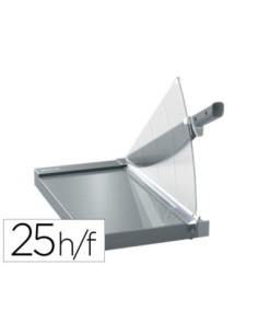 GUILLOTINA DE PALANCA LEITZ PRECISION OFFICE PRO A3 BASE CRISTAL LONGITUD CORTE 457 MM CAPACIDAD DE CORTE 25 HOJAS