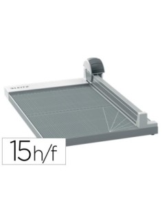 CIZALLA DE RODILLO LEITZ PRECISION OFFICE A4+ BASE MADERA PLASTIFICADA LONGITUD CORTE 381 MM CAPACIDAD DE